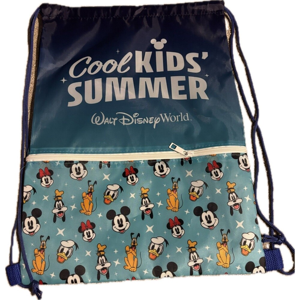Disney World Cool Kids Summer 2026 Limited Release Drawstring Backpack